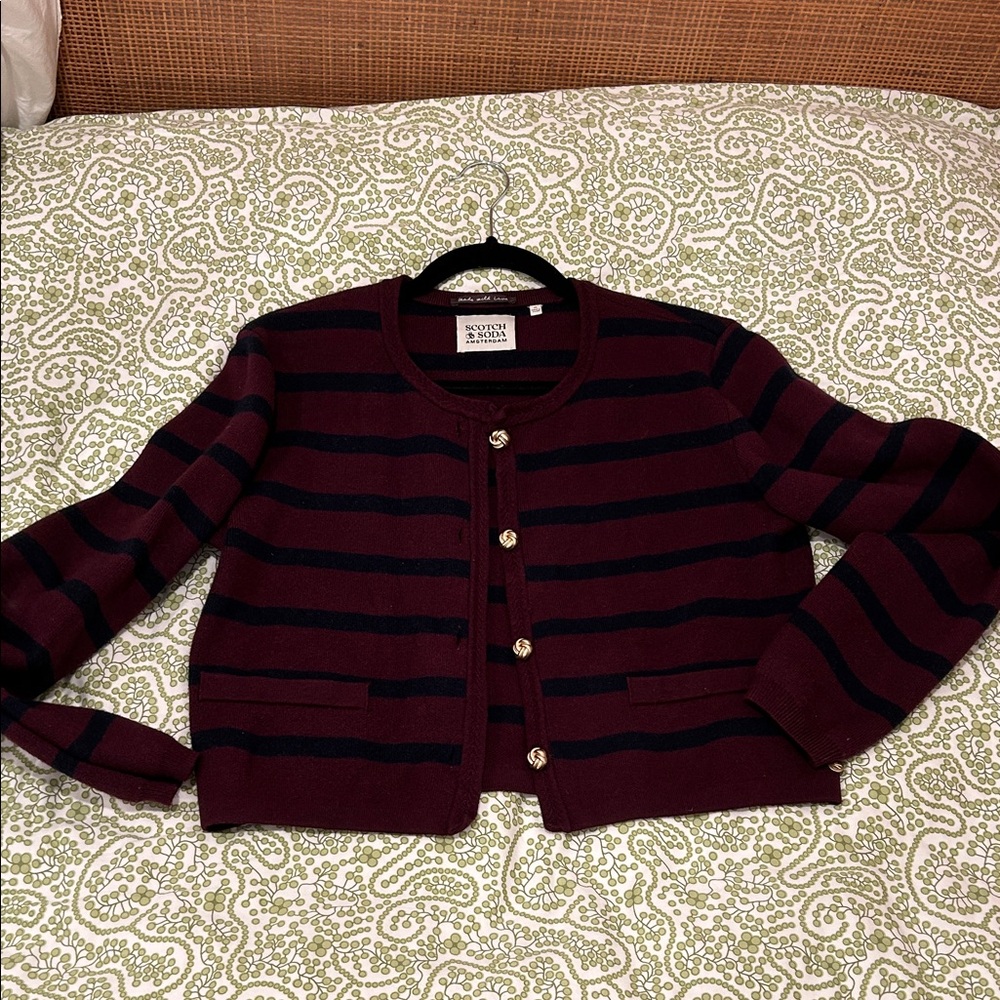 Scotch and Soda Striped Cardigan Sz M